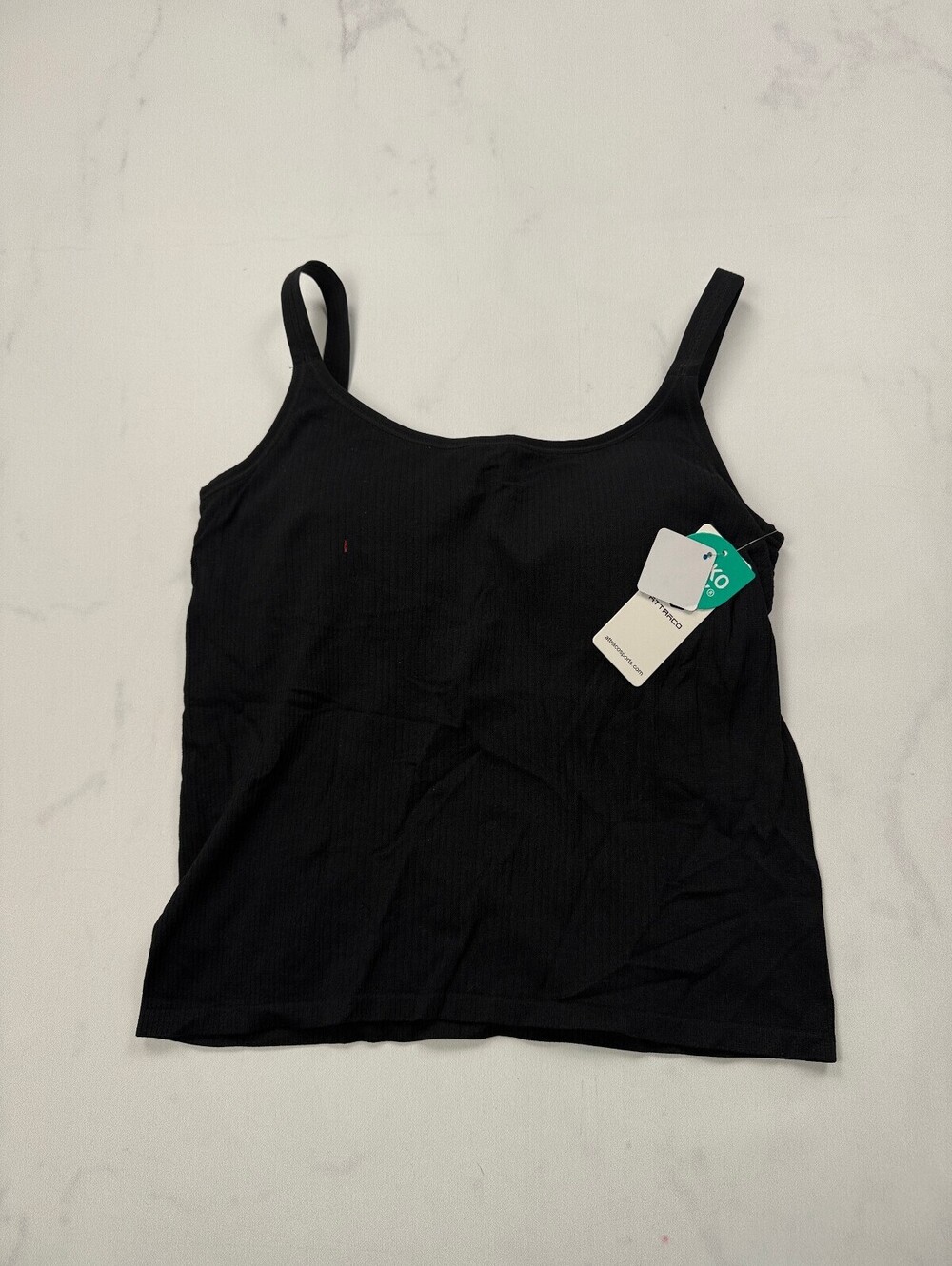 Attraco Camisole Tank Top Black Current Minimalist - Womens L